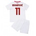 Billige AC Milan Zlatan Ibrahimovic #11 Bortetrøye Barn 2022-23 Kortermet (+ korte bukser)